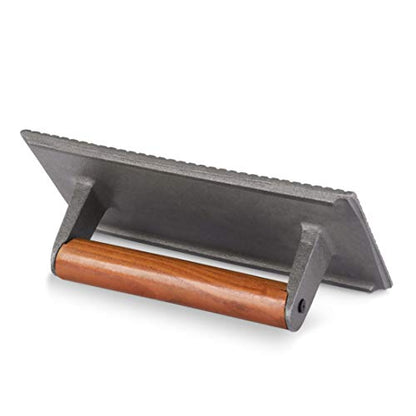 New Star Foodservice 36435 Commercial Grade Iron Steak Weight/Bacon Press, 8.25 by 4.25-Inch - size: 8.25" x 4.25"