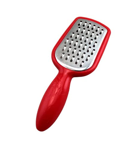 2 Pcs. Stainless Steel Mini Grater Cheese Garlic Nutmeg Chocolate 5" BPA Free - color: Red