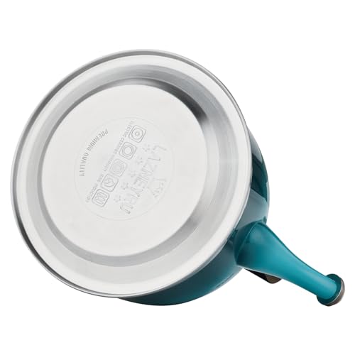 Tea Kettle Stainless Steel Teapot, Stainless Steel Teakettle for Stove Top with Heat Proof Ergonomic Handle 3.0 Quart - color: Blue, size: 3 Quarts