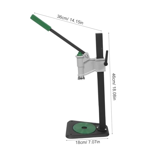 Manual Bottle Capper Tool for Home Brewing, Heavy Duty Iron Bench Capper with Adjustable Height 7.8-18.3 Inches, Detachable Design and Stable Tabletop Base for 26mm/29mm Crown Caps