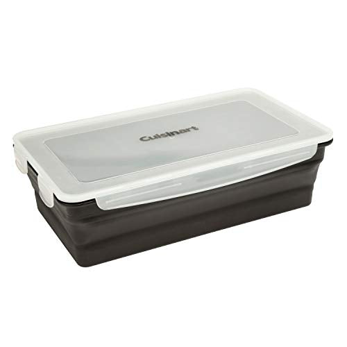 Cuisinart CMT-100 XL Collapsible Marinade Container, Black & CMT-200 Marinade Basket Set Grilling