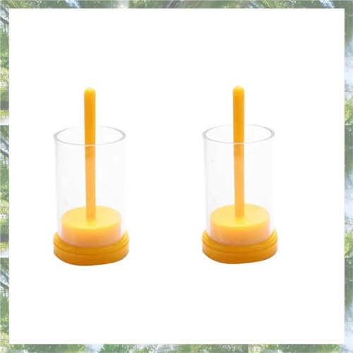 10pcs Plastic Queen Bee Marking Cage Marker Bottle W/Plunger Beekeeping Equipment Without Hurting It