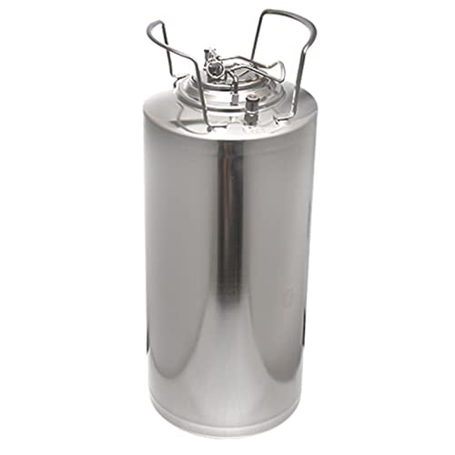 Mini Stainless Steel Beer Keg,Portable Home Dispenser System to Keep Fresh for Home Kitchen Brewing Beer,Keeps Carbonation for Craft Beer Draft and Homebrew,18.5L - size: 18.5L