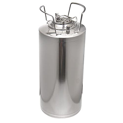 Mini Stainless Steel Beer Keg,Portable Home Dispenser System to Keep Fresh for Home Kitchen Brewing Beer,Keeps Carbonation for Craft Beer Draft and Homebrew,18.5 Liters