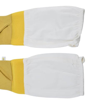 Beekeeping Gloves Durable Sheepskin Gloves with Extended Sleeves Beekeepers Safe XL