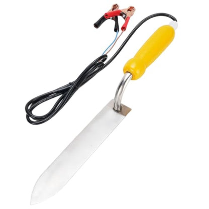 Fdit Stainless Steel Electric Honey Cutter, Adjustable Electric Honey Uncapping Knife for Beekeeper, Wax Scraper Uncapping Cutter Tool