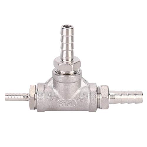 TOPINCN Beer Aerator Kit Household Stainless Steel Sealing Leakproof Beer Brewing Inline 3.2 Micron Aeration Stone for Homebrew Accessories