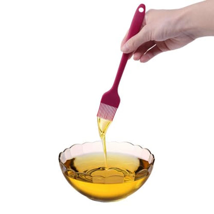 2 Pack Silicone Heat Resistant Marinading Meat Grill Basting Pastry-brush for Oil-brush Butter Sauce Sausages Desserts Turkey Baster Grill Barbecue - color: Burgundy