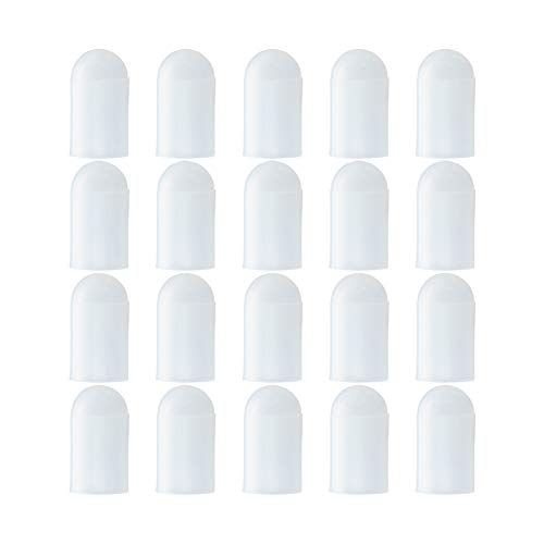 Othmro 25pcs Silicone Protective Round Rubber End Caps, 6.5x9.5x17.5mm/0.25x0.37x0.68 inches (ID x OD x H) Random Color End Cap Cover Screw Thread Protectors - size: 25pcs 6.5x9.5x17.5mm