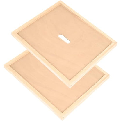 2 Pcs Beehive Inner Cover for 8 Frame Bee Hive Inner Cover Bee Hive Box Cover Beehive Insulation Ventilation Inner Covers for Beekeeping Tool - size: 2 Pack 8 Frame