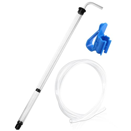 14 Inch Auto Siphon Pump with Tubing and Clamp, Clear Wine Making Kit for Small Batch Beer Kombucha and Wine Brewing