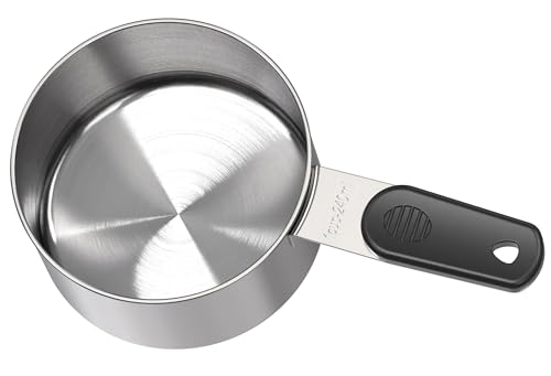 DOTINGHUX 1 Cup Magnetic Grips Stainless Steel Measuring Cup -1PCS - size: 1 cup
