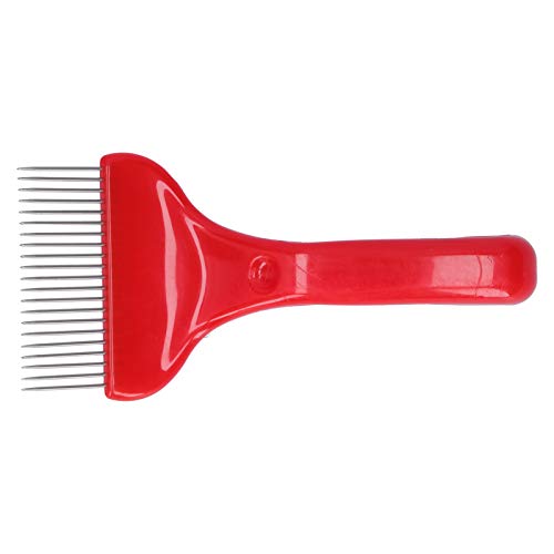 2PCS 21 Tin Uncapping Fork Stainless Steel Beekeeping Honey Fork Shovel Tool with Plastic Handle Honey Scraper