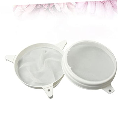 PRETYZOOM 2-in-1 Double Sieve Mesh Filter Strainer for Bee Supplies Honey Strainer Plastic Beekeeping Tool