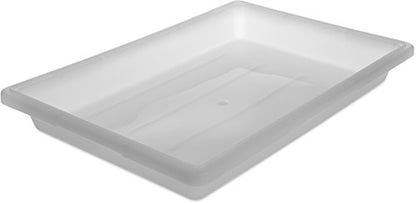 Carlisle FoodService Products Storplus 5 Gallon Food Storage Container with Stackable Design for Kitchen and Restaurants, Polyethylene (Pe), White, (Pack of 6)