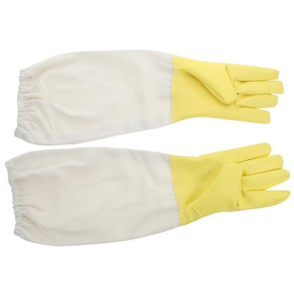 BESPORTBLE Heavy Duty Beekeeping Gloves Extended Sleeves Long Sleeve Pu Gloves for Beekeepers Outdoor Work