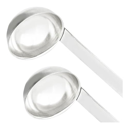 2Pcs 1oz Stainless Steel Soup Ladle, Long Handle Ladles with Pouring Rim for Cooking, Serving Soup, Sauce, Stew, Kitchen - size: 1oz