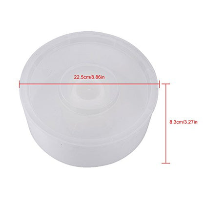 Round Rapid Bee Feeders, 2L Plastic Bee Water Feeder Beehive Drinking Bowl Bee Beehive Entrance Feeder Keeping Equipment Beekeeping Tool