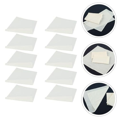POPETPOP 10pcs Reusable Cotton Cheese Cloths for Straining and Cooking, 20x20 Inch Multipurpose Cheesecloth with Hemmed Edge, Washable and Sturdy Kitchen Supply for Butter, Fruit, and Nut