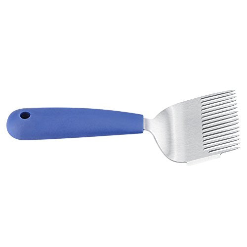 Stainless Steel Plastic Handle Bee Uncapping Fork Hive Tool Bee Equipment for Honeycomb Wax Cap Removal Drone Brood Extraction and Beehive Health Inspection in Beekeeping