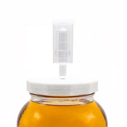 Fermentaholics 2 Pack - 110mm One Gallon Fermentation Lid, Gasket & 3-piece Airlock - Airtight Lid Turns Gallon Jar Into A Fermenter - Make Beer, Wine, Mead, Cider, Hard Kombucha, & More