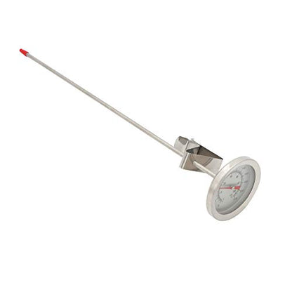 Homebrew Kettle Clip On Thermometer,Dial Thermometer,12" Stainless Steel Stem Meat Cooking Thermometer