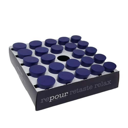 Repour Wine Saver and Stopper - Removes Oxygen, Preserving and Keeping Wine As Fresh As The Day The Bottle Was Opened - 24-Pack Blue - color: Blue, size: 24-Pack