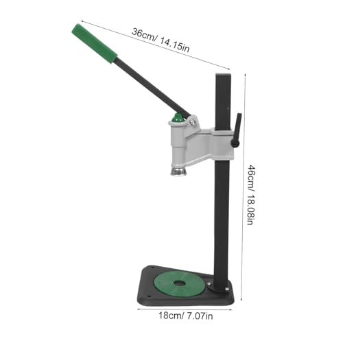 Manual Bottle Capper Tool for 26mm/29mm Soda Caps and Wine Bottles, Adjustable Height 7.8"-18.3", Iron Construction with Stable Tabletop Base and Antislip Pad, for DIY Beverage