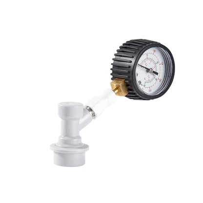 0-40PSI Brew Ball Lock Dial Keg Pressure Quick Tester Corny Beer Barrel Leaking Finder Handy Homebrew Kegging Pressure Tester