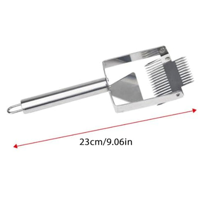 Stainless Steel Honeys Cutting Tool Reverse Hook Uncapping Fork with Ergonomic Handle Bees Hives Scraper Beekeeping Tool Beekeeper