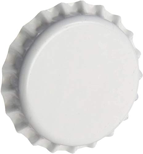 North Mountain Supply Beer Bottle Crown Caps - White - Oxygen Barrier - 250 Count