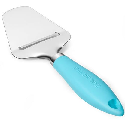 Rainspire Upgraded Non-Stick Cheese Slicers for Block Cheese Multi-Functional Cheese Cutter for Mozzarella, Cheddar, Gruyere Charcuterie Accessories Dishwasher Safe Kitchen Tools, Blue - color: Blue