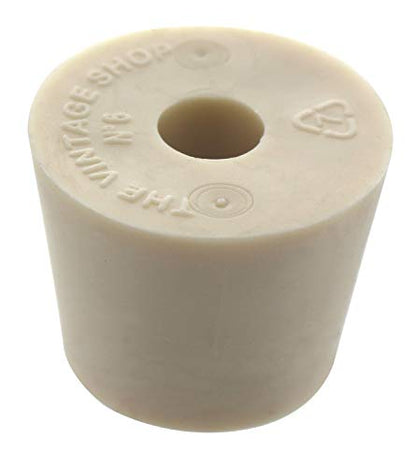 Drilled Rubber Stopper #6 (Set of 3)