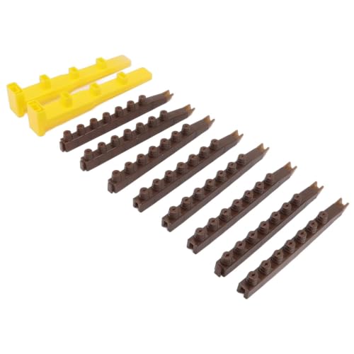 Beekeeping Queen Cell Cup Holder Frame Bar and Mounted Queen Cell Cups 2 pcs Sides and 4 pcs Cell Cup Holder Bars