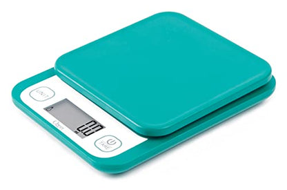 Ozeri Garden and Kitchen Scale II, with 0.1 g (0.005 oz) 420® Variable Graduation Technology® - color: Teal