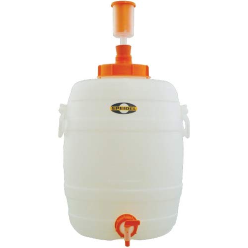 Speidel 30L (7.9 Gallon) Plastic Fermenter with Spigot, Bung & Airlock | Opaque Fermentation Bucket with Lid | Durable Homebrewing Container for Beer, Wine, and Cider | Made in Germany - size: 30L - 7.9G