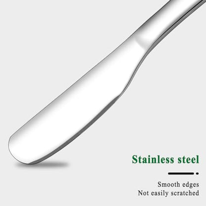 HOMQUEN Stainless Steel Butter Knife, Butter Spreader, Butter Knives, Butter Spreader Knife for Kitchen Restaurant Party, Kitchen Gadgets, Set of 6