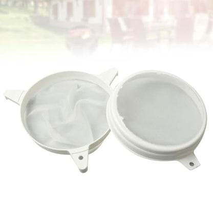 ARTIBETTER Double Sieve Honey Strainer Plastic Filter with Nylon Mesh for Beekeeping Use Anti-Rust Sturdy Honey Filter Strainer Tool