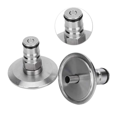 Ball Post with Triples Clamps Connection 1.5Inch Fittings for Brewing Equipment Easy Disassembly Design Steel Triples Clamps to Ball Adapter - color: A