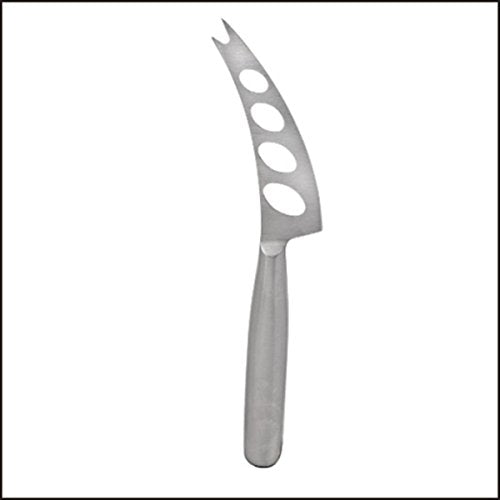 8.5 Inch All Stainless Steel Semi-Hard Cheese Knife with Holes