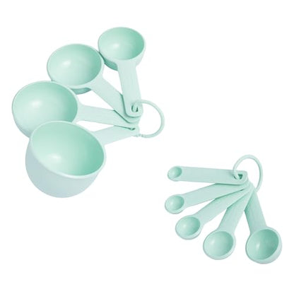 KitchenAid Measuring Cups and Spoon Set, 9 Piece, Spearmint - color: Spearmint
