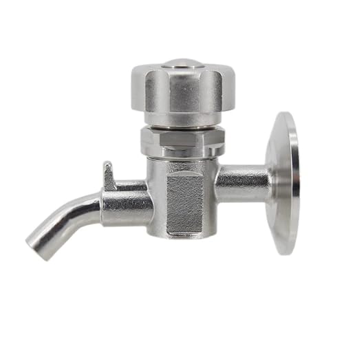 1.5" TC Sample Valve - 304 Stainless Steel Sanitary Clamp for Homebrew Conical Fermenters(Sampling valve) - size: Sampling valve