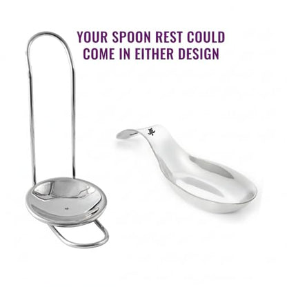 Melvvi Silver Stainless Steel Kitchen Utensils Set – 9-Piece | Non-Toxic, Stronger & Rust-Resistant Spatula, Spoons, Ladle, Slotted Turner, Pasta Server | Valentine Gifts