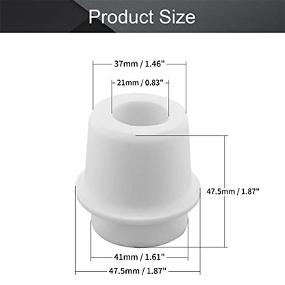 Othmro 2Pcs Drilled Rubber Stopper with Airlock, White Drilled Bungs Stopper with 1.46"-1.61" Hole for Fermentation Use, Homebrewing Beer Kombucha Airlock Stopper