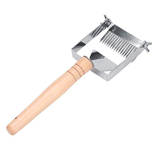 Stainless Steel Adjustable Beehive Scraper, Beekeeping Uncapping Fork Equipment for Efficient Honey Collections