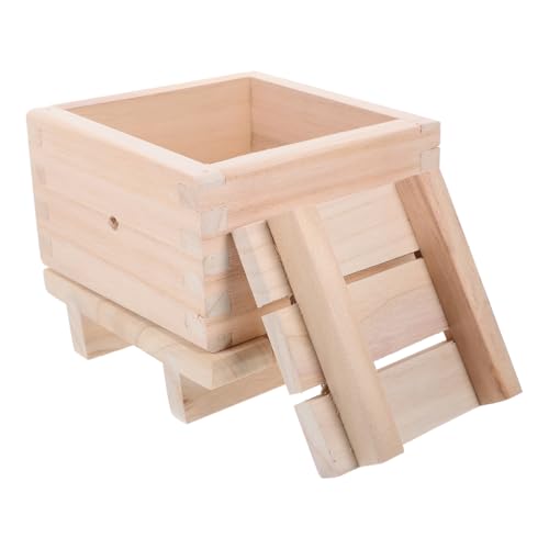 GANAZONO Wooden Homemade Tofu Press Mold Box for 2-3 Lbs Bean Curd Making, Kitchen Soybean Curd Presser Tool without Press Rod, DIY Tofu Maker for Home Cooking