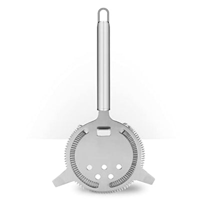Piña Barware's The Hawthorne - Stainless Steel Commercial Hawthorne Cocktail Bar Strainer, Brushed Finish - color: Brushed Finish, 1 Strainer
