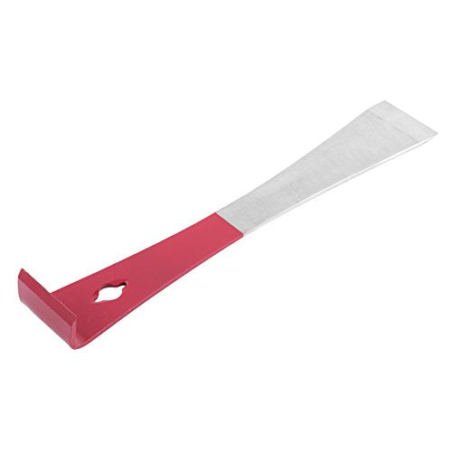 Beehive Scraper,Stainless Steel Beekeeping Scraper Frame Equipment Hive Tool for Beekeepers (Red + Silver)