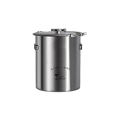 Stainless Steel Fermenter Conical Home Brewing Fermentation Tank，Including Temperature Patch, Silicone Plug, One-way Valve, Silicone Ring (316, 20L) - color: 316, size: 20L