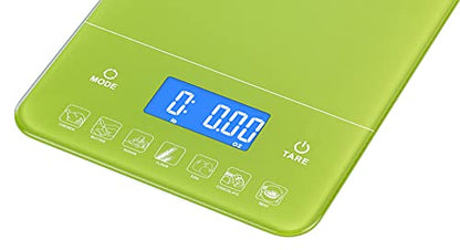Ozeri Touch III Digital Kitchen Scale with Calorie Counter, 22 lbs (10 kg), Lime Green - color: Lime Green